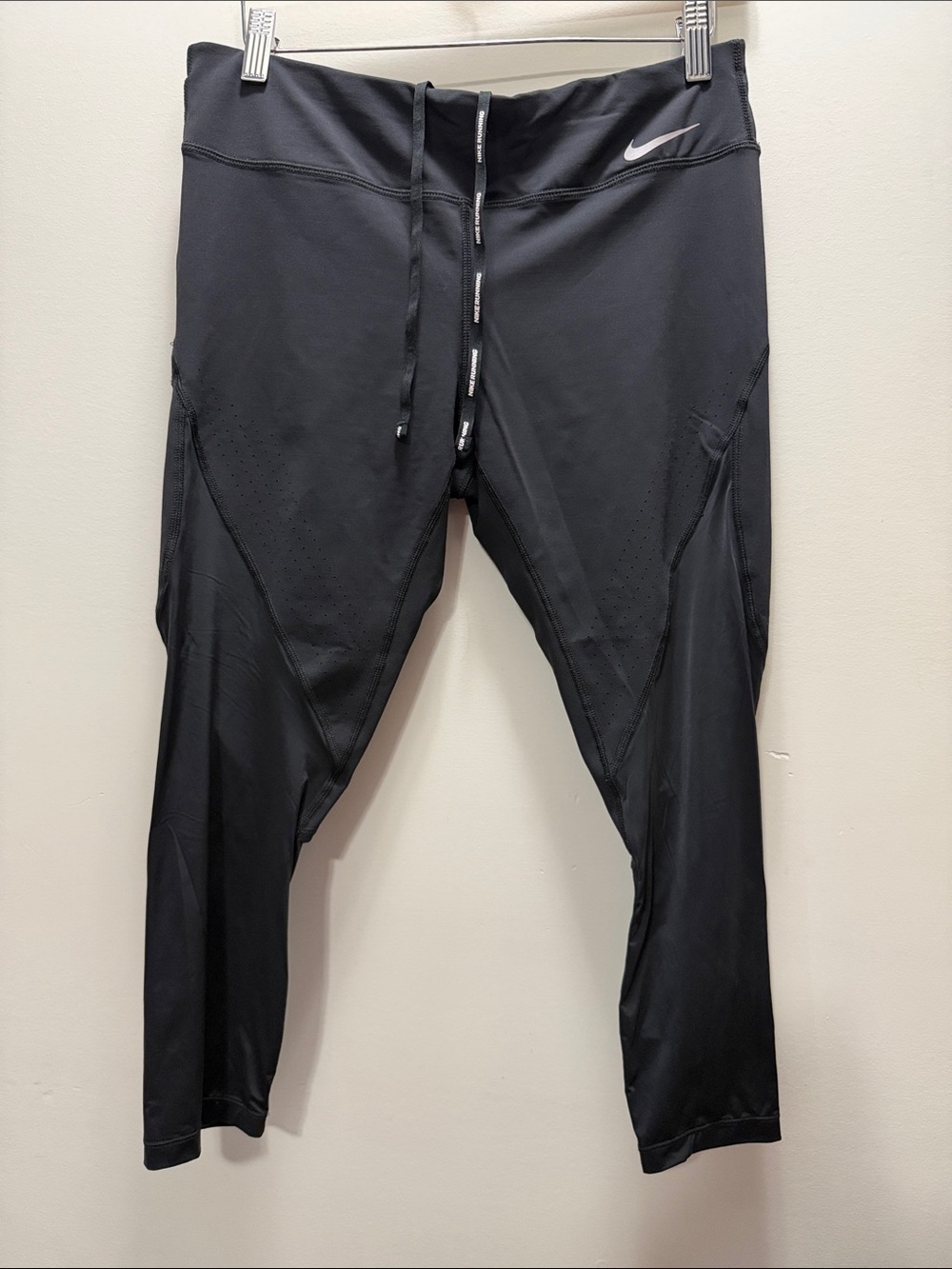 Nike Dri-Fit Running Capris Athletic with Drawcord Size L/L28.5/I21/R8.5